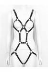 Mufeng Harnais Homme Sexy Hot Poitrine Body Bandage Harnais Punk Collier Ceinture Creux Punk Gothique Réglable Harness Clubwe