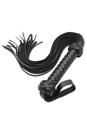 oshhni Cuir PU Noir 29"fouet Règle Fouet Jeu de Rôle Fouet Fouet