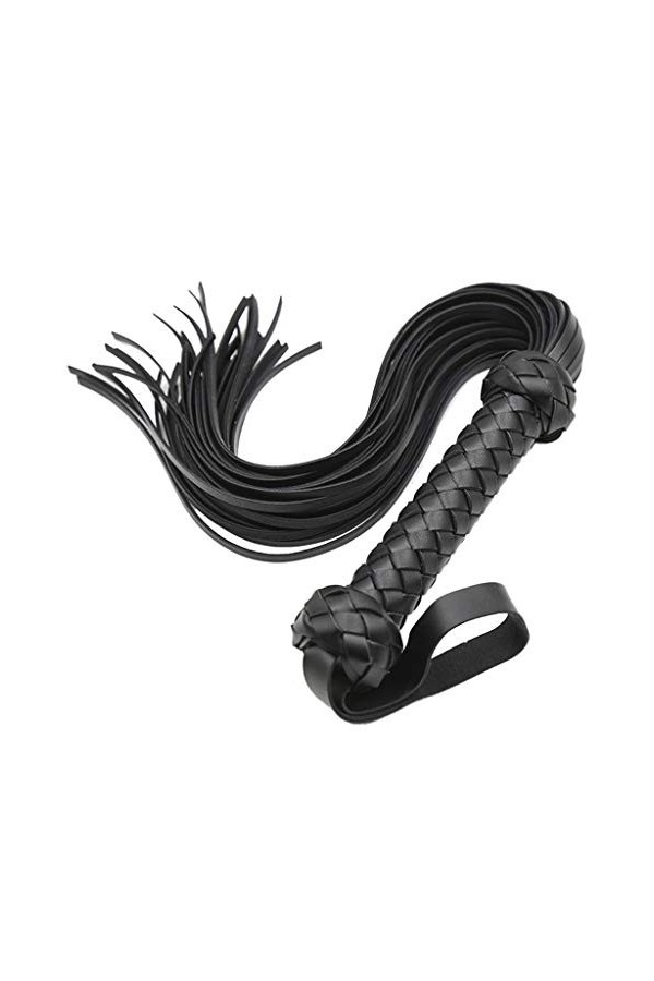 oshhni Cuir PU Noir 29"fouet Règle Fouet Jeu de Rôle Fouet Fouet