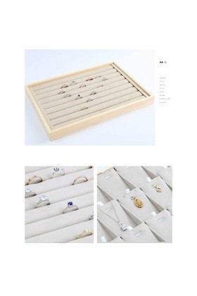 eexuujkl 18-grilles Bracelet Collier Présentoir Pendentif Tour De Cou Organisateur Bijoux Titulaire De Stockage pour La Maiso