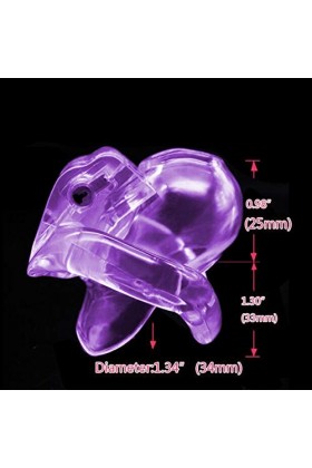 Purple Resin Restraint Cage Mens Fencing Protection Cage 4 Sizes ❀226