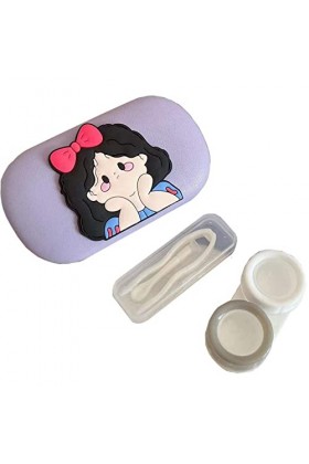 FLYRANGOOV Boîte de rangement portable pour lentilles de contact - 4 pièces - Pour voyage - Belle boîte à lentilles de contac