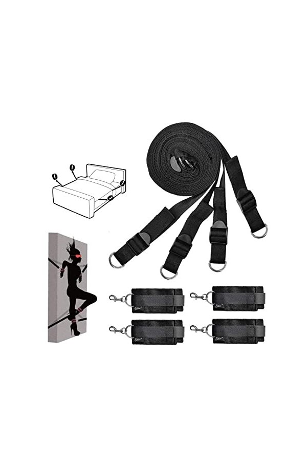 [Βaņaņ◈Τσγs] Kit daccessoires de Fixation sous Le lit pour vêtements, Exercice de yoġa