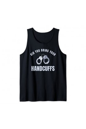 Submissive Handcuffs Police Cop Girl Sex Play Débardeur