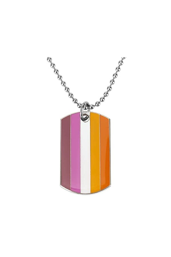 Pride.Direct® Collier pendentif orientation sexuelle | jour de chien | Fierté | LGBT | Chaîne LGBT | Accessoires LGBT | Produ