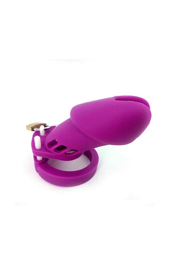 Cage imperméable violette, cage de verrouillage anti-perte, apporte un soin complet un jeu de 5 tailles -369