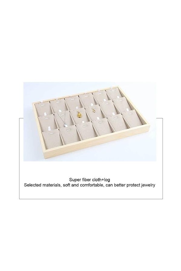 vreplrse 18 grilles Bracelet collier présentoir pendentif tour de cou porte-bijoux accessoire dorganisation maison salon com