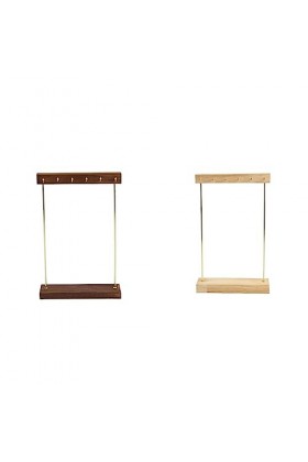 SUIOPPYUW Support de stockage de bijoux Collier double face Support suspendu Bracelets Support de base en bois Accessoires ph