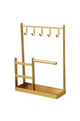 WUUISDNX Bijoux en métal présentoir boucles doreilles Bracelets support pendentif clés suspendus organisateur multifonction 