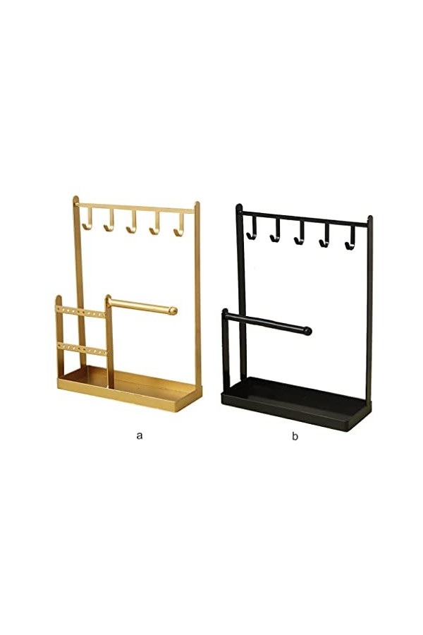 WUUISDNX Bijoux en métal présentoir boucles doreilles Bracelets support pendentif clés suspendus organisateur multifonction 