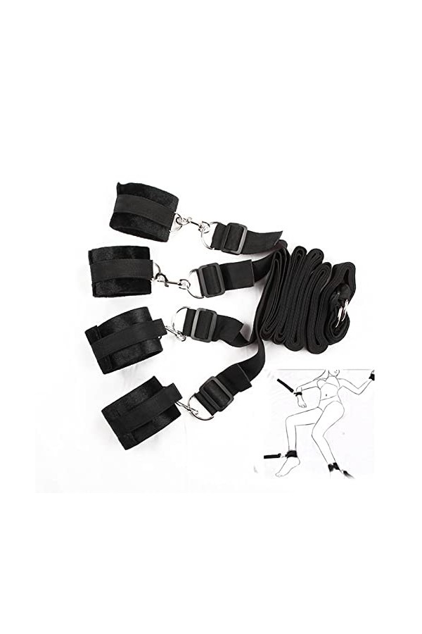 ywnk 3~5 ?our➸➸?eceⅴ Romantiques Cheville Manchette mênot`t`ês Premium Šêxůelle Ruban Equipement Main Poignet Fixe mê`NOTT`