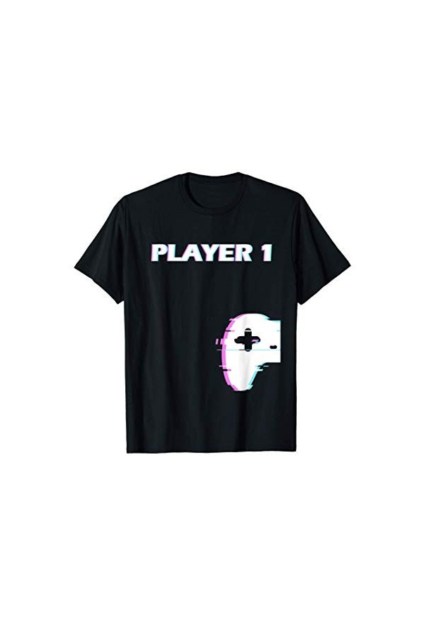 Joueur1 - Partenaire de jeu de couple pour la Saint-Valentin T-Shirt
