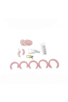 FEIHAI La Serrure à Cage en Plastique Rose Magnifiquement conçue résiste à la Tentation 5 Tailles adaptées à la Plupart des g