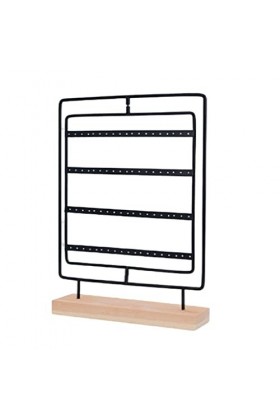 CLSSLVVBN Porte-bijoux Oreille Carte Rotatif Stand Boucles Doreilles Pendentif Cintre Style Moderne Bijoux Organisation Rack