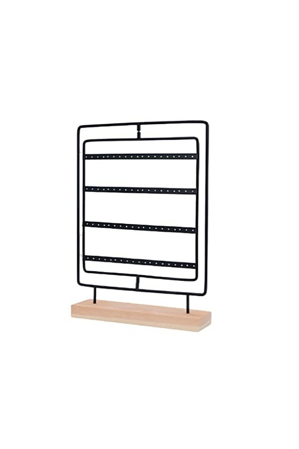 CLSSLVVBN Porte-bijoux Oreille Carte Rotatif Stand Boucles Doreilles Pendentif Cintre Style Moderne Bijoux Organisation Rack