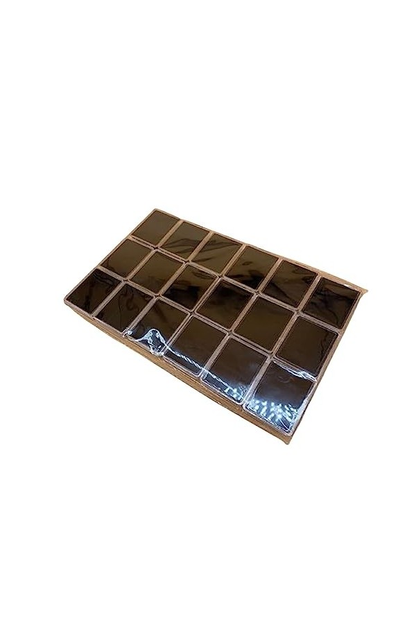 rongweiwang 18 pièces bijoux présentoir mallette de rangement acrylique réutilisable conteneur boucle doreille collier organ