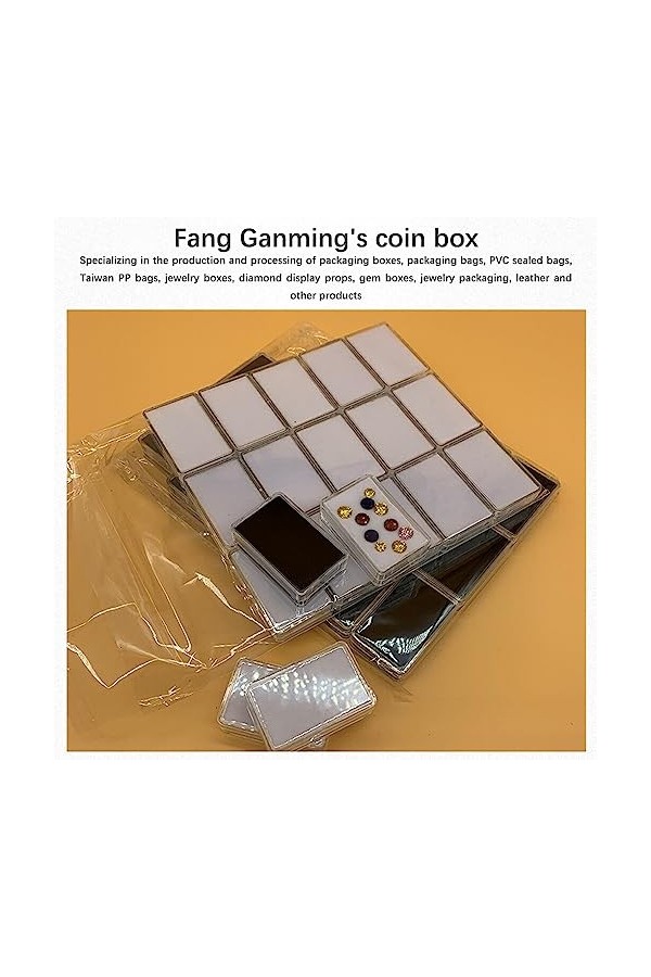 rongweiwang 18 pièces bijoux présentoir mallette de rangement acrylique réutilisable conteneur boucle doreille collier organ