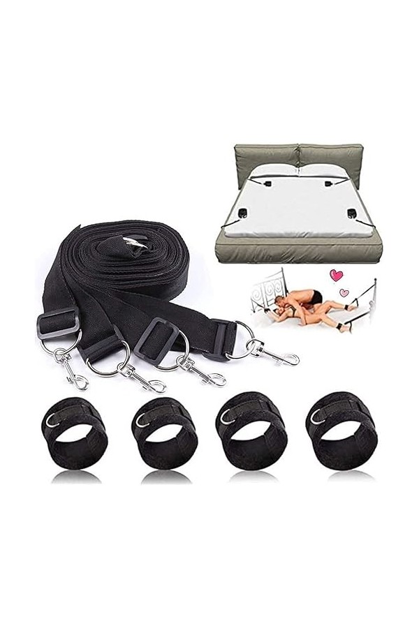 - Peluche Poignets Ré-S-Tràïňts Kït Yoga B-D-S-M Débutant Kit de Jeux de Relaxation Accessoires Vêtements DExercices Mênô-Tt