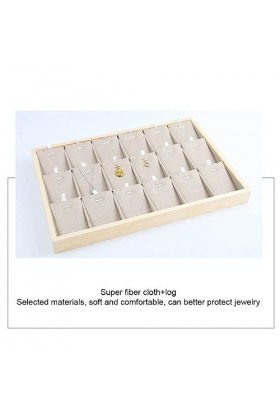 vreplrse 18 grilles Bracelet collier présentoir pendentif tour de cou porte-bijoux accessoire dorganisation maison salon com