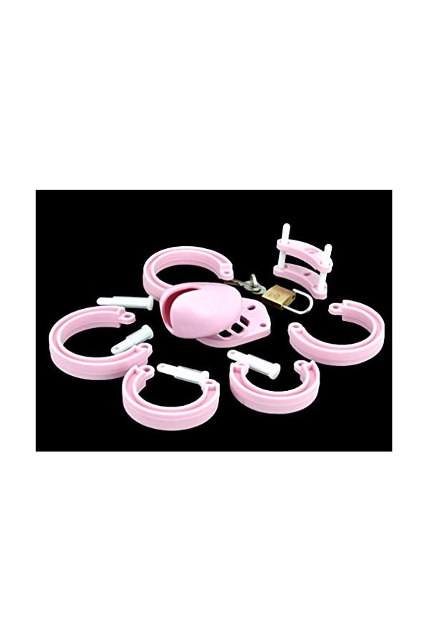 SEX-GONGZHU [5 Size Buckle] All Day Mens Short Multicolor Porte-Cage de Protection Magnifiquement conçu - A85 Rose 