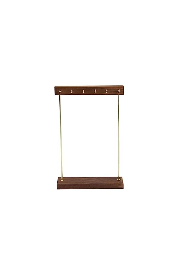 eexuujkl Porte-bijoux collier suspendu support boucles doreilles Style moderne Organisation Rack 12 crochets commode Table o