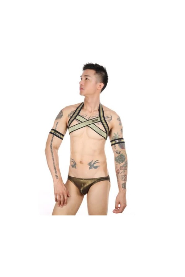 RCBHSD Bandage de Poitrine Harnais Homme