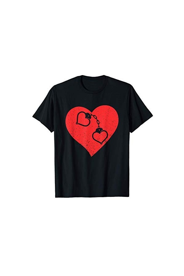 Jaime les menottes Heart Bondage Rope Play T-Shirt