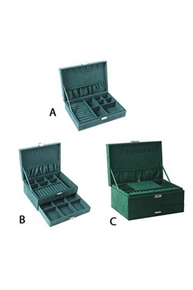 SUIOPPYUW Bijoux Boîte De Rangement Tenant Des Cas Antipoussière Collier Anneau Organisation Cas De Mode Accessoire Organisat