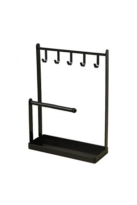 WUUISDNX Bijoux en métal présentoir boucles doreilles Bracelets support pendentif clés suspendus organisateur multifonction 