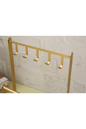 WUUISDNX Bijoux en métal présentoir boucles doreilles Bracelets support pendentif clés suspendus organisateur multifonction 