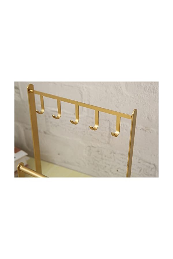 WUUISDNX Bijoux en métal présentoir boucles doreilles Bracelets support pendentif clés suspendus organisateur multifonction 