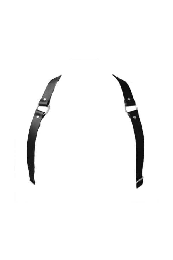 HSQSMWJ Ceinture de Harnais de Poitrine Gothique Punk pour Hommes Cosplay Costumes Clubwear Color:Black,Size:One Size