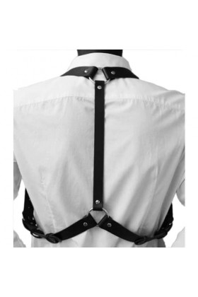 HSQSMWJ Ceinture de Harnais de Poitrine Gothique Punk pour Hommes Cosplay Costumes Clubwear Color:Black,Size:One Size 