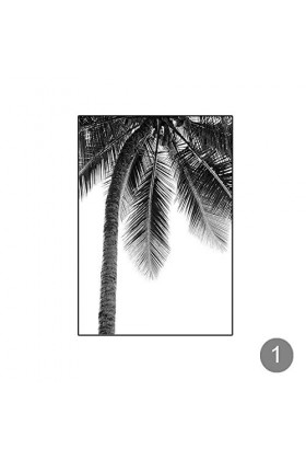 Paysage Toile Art Décor À La Maison Minimaliste Tropical Affiche Noir Et Blanc Couleur Mur Art Photo Plage Impression Sur Toi
