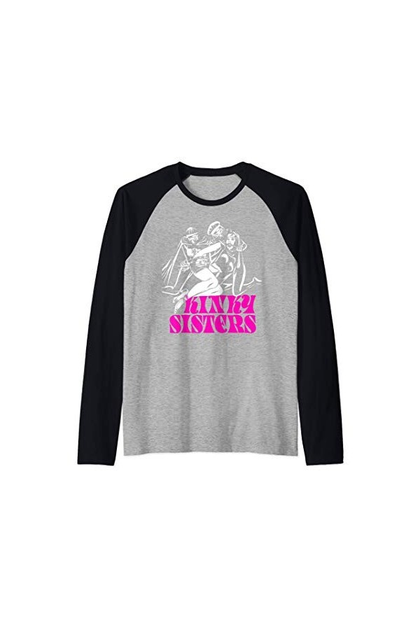 BDSM Bâillonné Bondage Nun. Dominance Sexy Kinky Sisters Manche Raglan