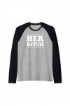 HER BITCH Kinky Couples Outfit FemDom Master Slave Gift Manche Raglan