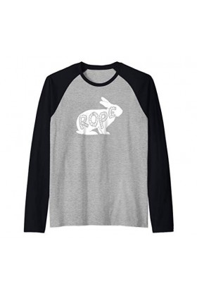 BDSM Kinbaku Rope Bondage Shirts: Rope Bunny Manche Raglan