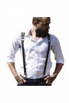 SUCHUANGUANG Hommes Cuir Harnais Y Bretelles Ceinture Sexy Punk Réglable Corps Sangle Poitrine Nouveaux Hommes Pantalon
