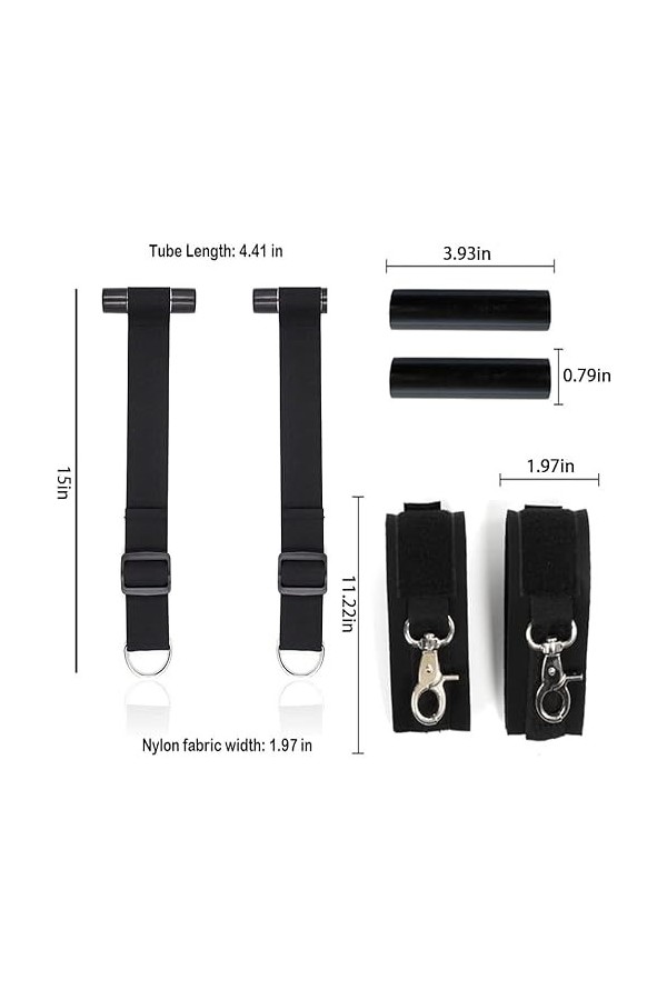 Sangles de suspension robustes, 100% polyester, non élastiques, pour couples Accessoires pour jeux de hamac