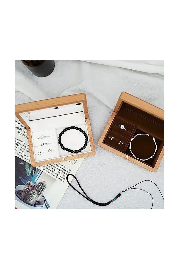 Allayu Bijoux Boîte De Rangement Anneau Pendentif Organisateur Collier Bracelet Vitrine Boîtes Demballage Organiser Lapprov