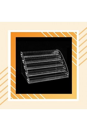 WUUISDNX Présentoir multicouche acrylique Transparent léger en plastique lisse support de rangement épaissir grille conceptio