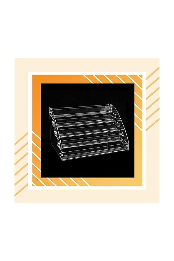 WUUISDNX Présentoir multicouche acrylique Transparent léger en plastique lisse support de rangement épaissir grille conceptio