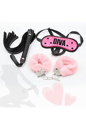 3 pièces Jouets alternatifs en peluche Manchon Eyelet Tassel Scatter Fouet