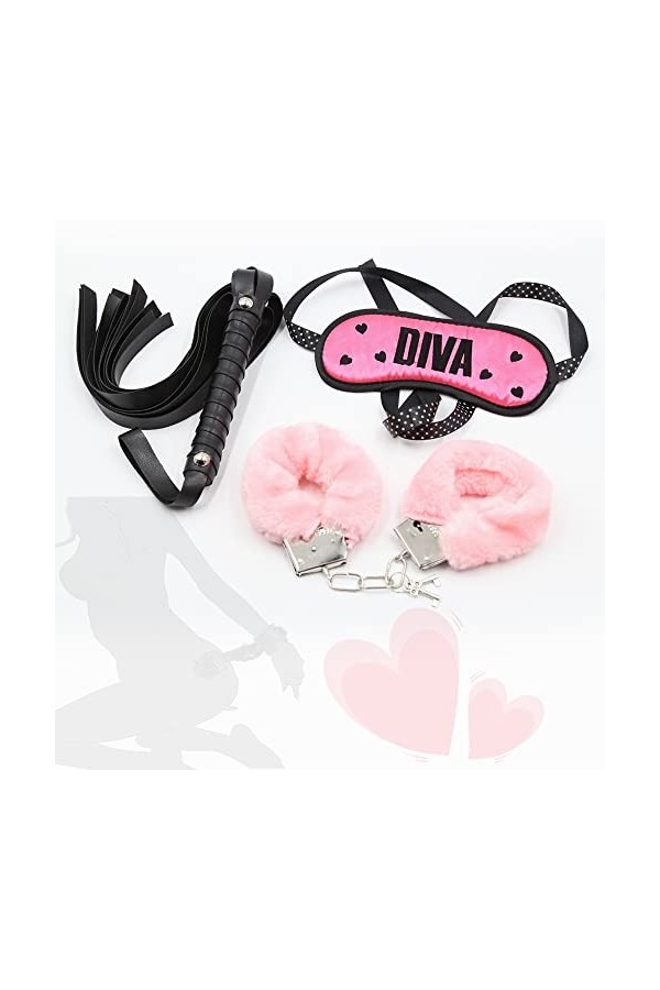 3 pièces Jouets alternatifs en peluche Manchon Eyelet Tassel Scatter Fouet