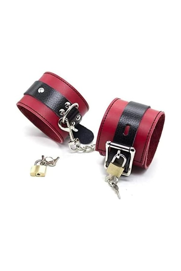 WJE Bracelet de confort ajustable en cuir artificiel pour adulte avec boucle en métal 