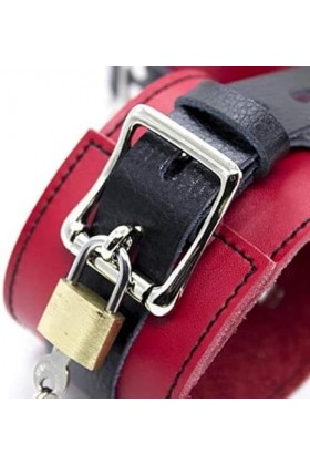 WJE Bracelet de confort ajustable en cuir artificiel pour adulte avec boucle en métal 