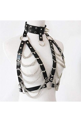 no brand TEYUN Rivet Pointu Punk Harnais Nightclub Sexy Bijoux Taille Casual Ceinture chaîne