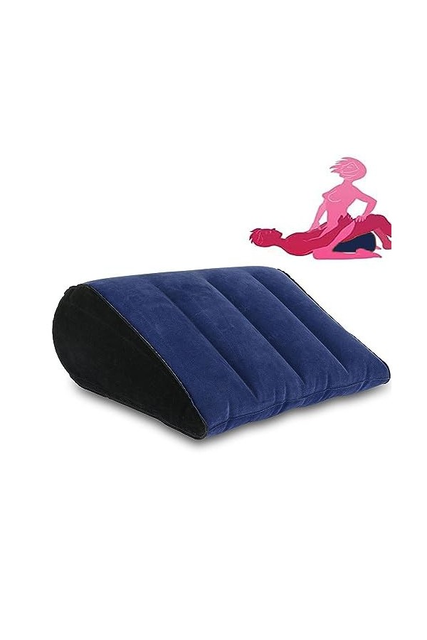 HUNTVE Coussin Triangle Gonflable Multifonctionnel pour Homme et Femme Voyage Repos