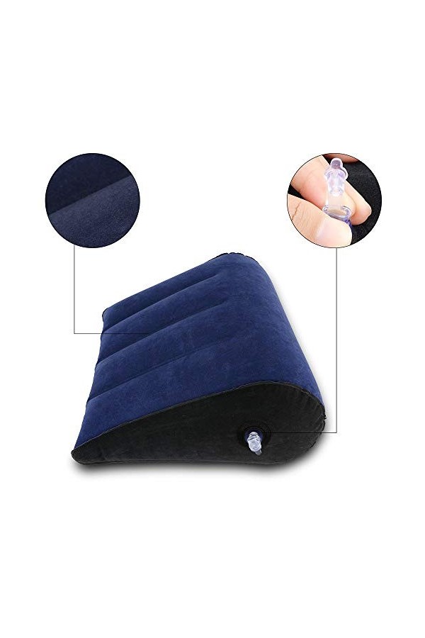 HUNTVE Coussin Triangle Gonflable Multifonctionnel pour Homme et Femme Voyage Repos