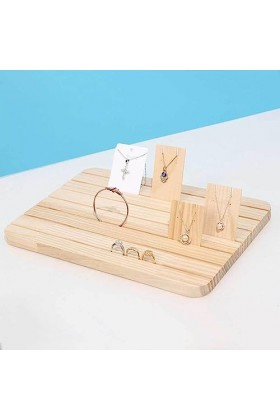 Allayu Présentoir à bijoux support en bois collier affichage pendentif porte-Bracelet boucle doreille Bracelets support de r